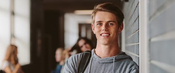 Young man with healthy smile