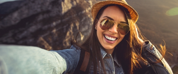 Woman with gorgeous smile