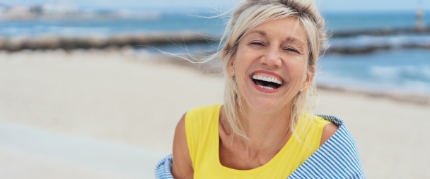 Woman with healthy smile