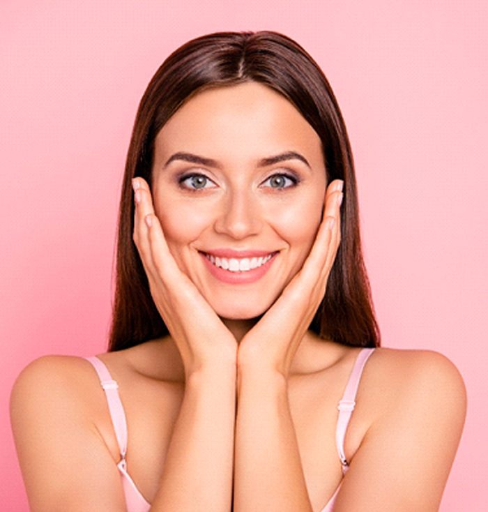 Woman with gorgeous smile